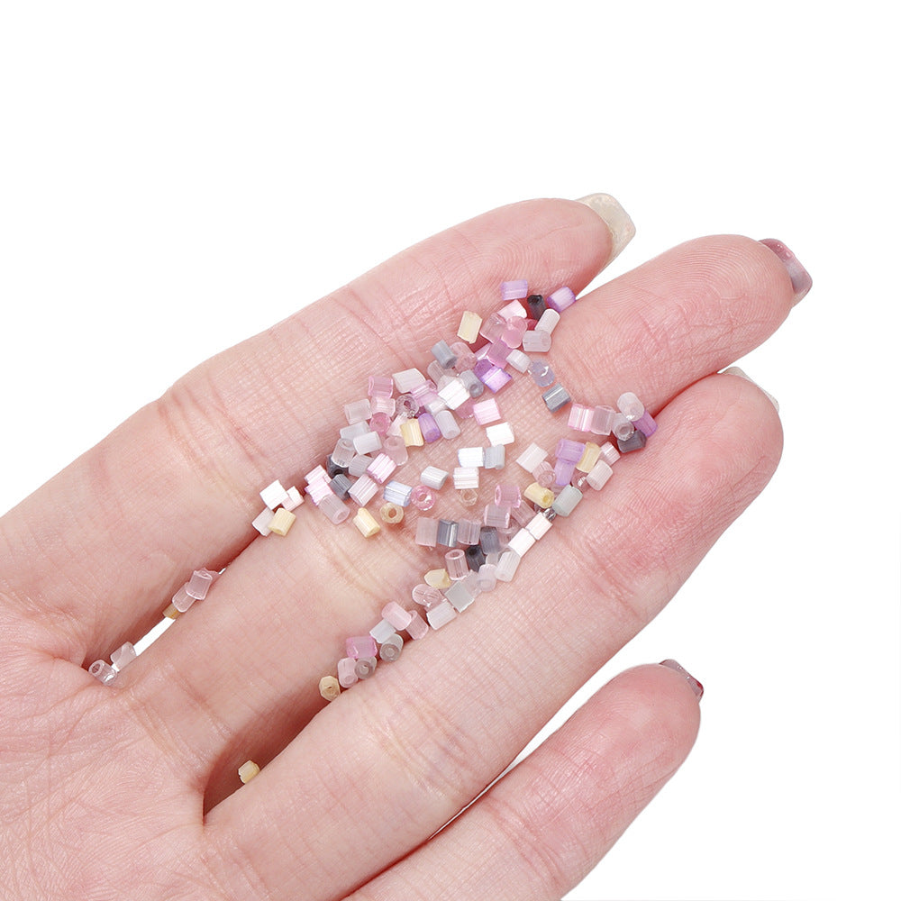 Imitation Opal Seed Bugle Glass Beads 2mm Soft Pastel Glow 5000pcs 2
