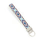 Bohemian Style Wristlet Keychain Antique Silver Polyester 2pcs 17cm 22