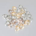 Hollow Heart Acrylic Beads 11x12mm CCB Plastic Mixed Colors 100pcs