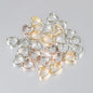 Hollow Heart Acrylic Beads 11x12mm CCB Plastic Mixed Colors 100pcs