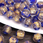 Lampwork Glass Beads Round 8mm 10mm Ancient Gold Silver Foil 100pcs 7