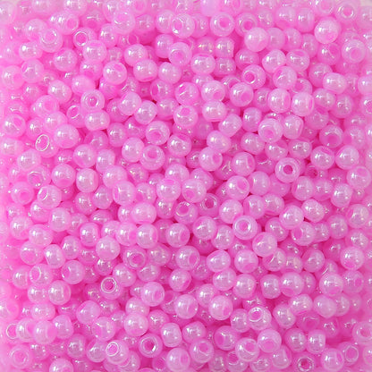 Czech Seed Glass Beads 4mm Glossy Pastel Colors 300pcs 23