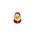Silicone 3D Focal Beads Christmas Duck Wearing Santa Suit 6