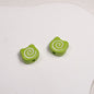 Painted Spiral Bear Acrylic Beads 11mm Colorful Glossy 50pcs 14