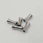 Stainless Steel Bamboo Tube Metal Beads 8mm 12mm Polished Silver 30pcs