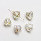 Lampwork Glass Beads Heart 15mm Gold Foil Mixed Colors 20pcs 9