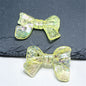 Plating Crackle Butterfly Bow Acrylic Beads 22x32mm Translucent Pastel 100pcs 8