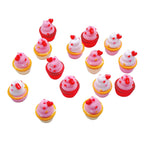Silicone 3D Focal Beads Valentine Cake Hearts Layered Liner 20Pcs 5