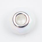 Acrylic Faceted Spacer Beads 15mm UV Plating Large Hole 20pcs 6