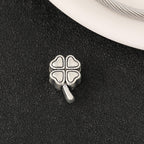 European Style Metal Beads Silver Tone Large Hole 50pcs 2
