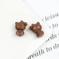 Maillard Color Hello Kitty Acrylic Beads 19mm Glossy Coffee Tones 50pcs 6