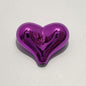 UV Plating Heart Acrylic Beads 22mm Metallic Colorful 20pcs 10