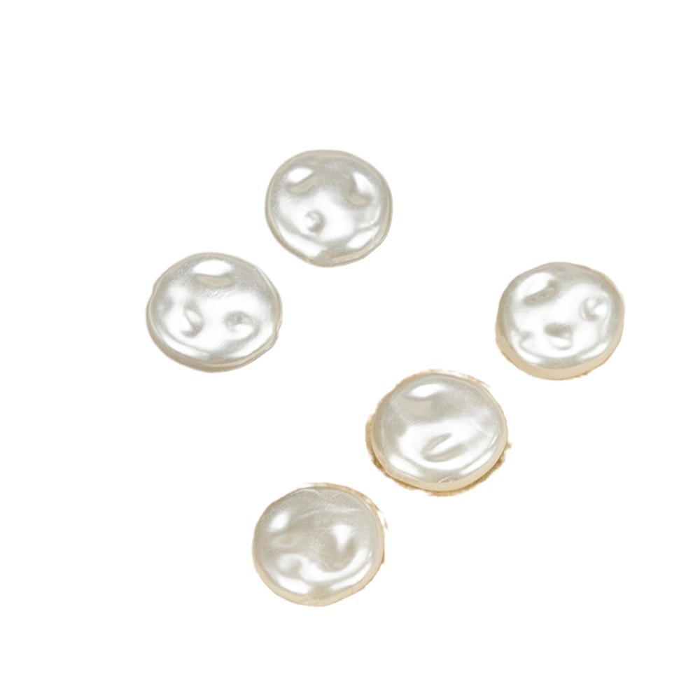 Imitation Baroque Flat Acrylic Beads 8-10-12mm Irregular ABS Plastic 100pcs 5