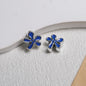 Irregular Flower Acrylic Beads 14mm Silver Enamel Mixed Colors 50pcs 12