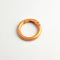 Alloy Iridescent Plating Spring Key Rings 20mm and 25mm 10pcs 17