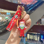PVC Cartoon Halloween Couple Keychain Colorful Festive Charm 6