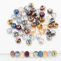 Glass Faceted Spacer Beads 8mm Plating Metallic Color 60pcs 31