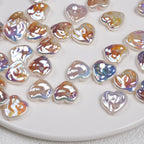 Baroque Irregular Heart Acrylic Beads 14mm Imitation Pearl 20pcs 3