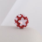 Embellished Star Clay Beads 18mm Pearl Rhinestone Bubblegum 10pcs 6