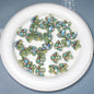 Glow In The Dark Mushroom Resin Beads 17mm Polka Dotted 20pcs 12