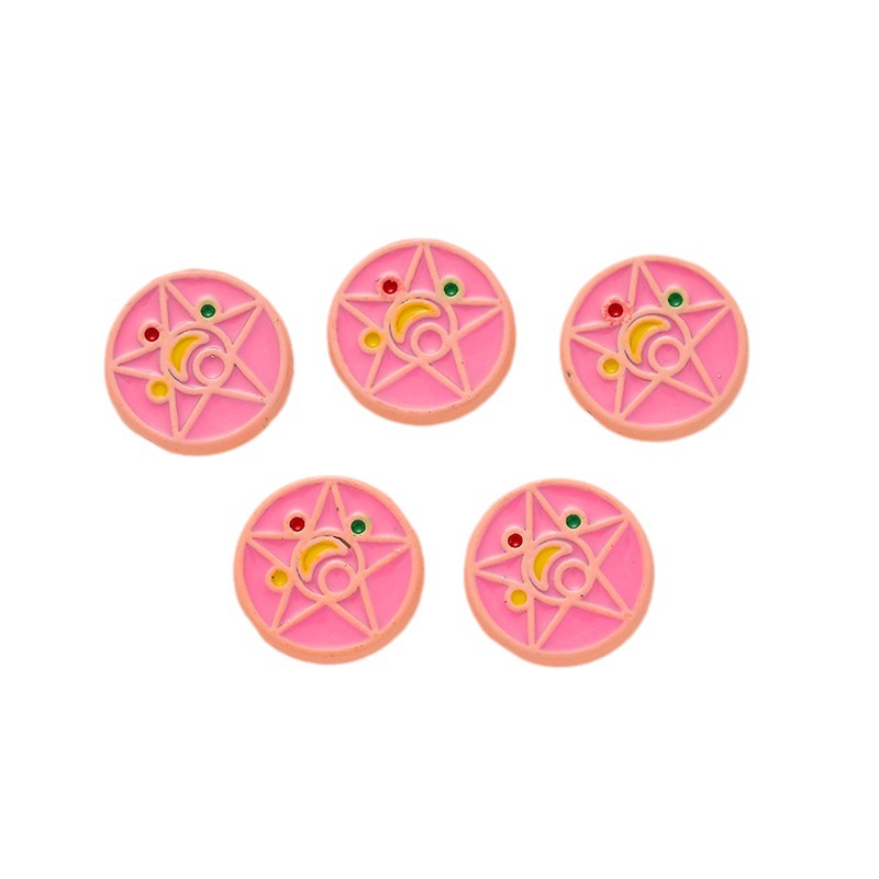 Cartoon Character Metal Beads Painted Enamel Alloy 10pcs 5