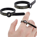 Plastic Finger Measure Belts with Magnifying Glass US Size 1-17 2pcs 2