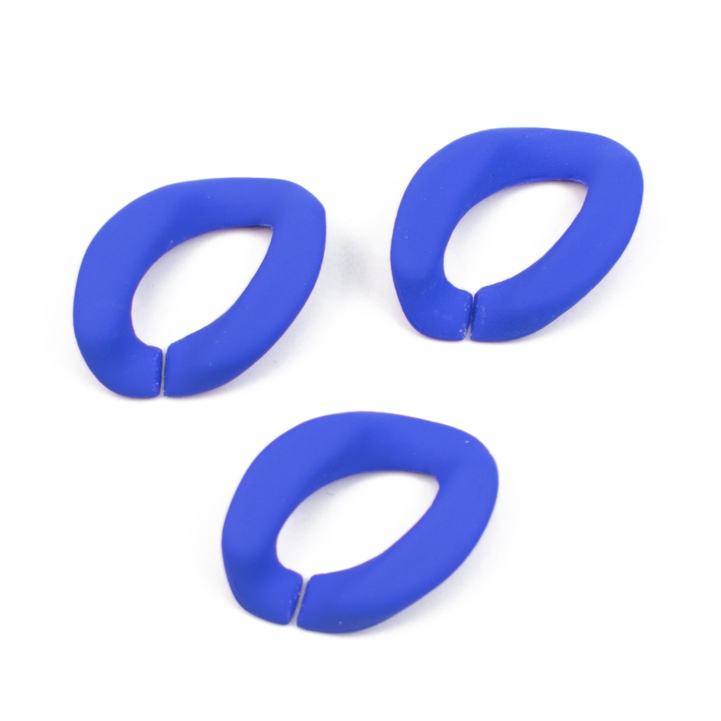 Matte Colorful Acrylic Open Chain Links 23mm 100pcs 11