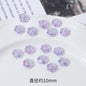 Transparent Faceted Plum Acrylic Beads 10mm Colorful Assorted 50pcs 13