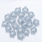 Electroplated Turtle Glass Beads 14X18mm Transparent Rainbow 20pcs 14
