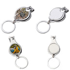 Stainless Steel Nail Clipper Keychain Sublimation Customizable