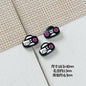 Kitten and Teddy Bear Metal Beads 14mm Hand Painted Alloy 10pcs 14
