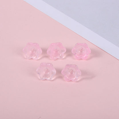 Czech Glass Beads Lily Orchid 10mm Transparent Mixed Colors 100pcs 2