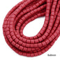 Cylindrical Clay Beads 6mm Colorful Polymer 62pcs 18