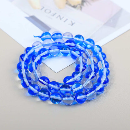 Mermaid Round Glass Beads 6mm Matte Pastel Jewel Tones 40pcs 30