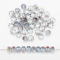Glass Faceted Spacer Beads 8mm Plating Metallic Color 60pcs 16