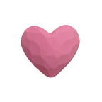 Rubberized Spray Painted Faceted Heart Acrylic Beads 19mm 50pcs 5