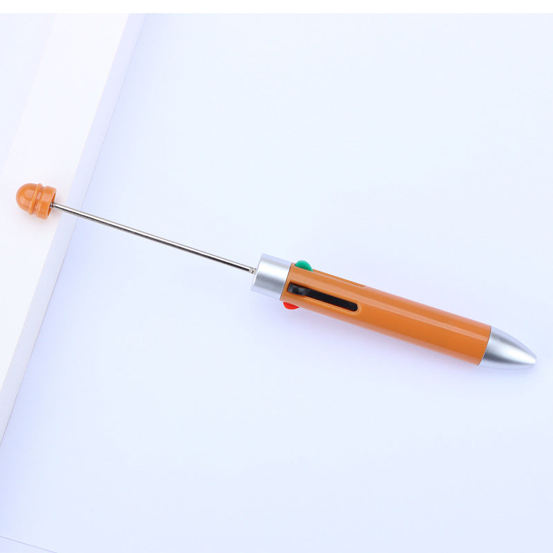 Beadable Pen Four Color Ballpoint Vibrant Barrel Bullet Tip 23