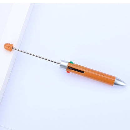 Beadable Pen Four Color Ballpoint Vibrant Barrel Bullet Tip 23