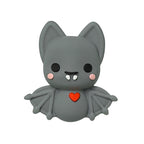 Silicone 3D Focal Beads Bat Rosy Cheeks Red Heart 20pcs 6