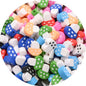 Flat Clay Beads 10mm Color Fruit Cartoon Mixed Design 1000pcs 32