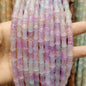 Transparent Bamboo Shape Glass Beads 6x12mm Glossy Finish 5 Strands 33