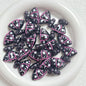 Painted Dress Acrylic Beads 26mm Colorful Assorted 5pcs 16