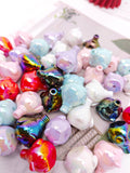 UV Plating Piggy Acrylic Beads 25mm Glossy Colorful 50pcs 6
