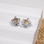 Silver Pixel Heart and Star Acrylic Beads 11mm Mixed Shapes 50pcs 20