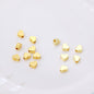 Brass Flat Metal Beads Gold Tone Butterfly Star Heart Circle 50pcs 7