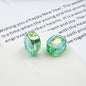 Transparent Square Acrylic Beads 14mm Imitation Zircon Sparkling 20pcs 7
