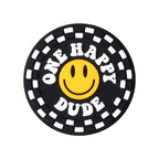 Silicone Focal Beads Cartoon Smiley Face Bold Black Background 20pcs 4
