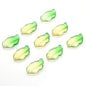 Czech Glass Beads Feather Leaf 17x28mm Gradual Color Change 20pcs 17
