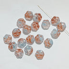 Vintage Cat Claw Glass Beads 15mm Glossy Translucent Colors 50pcs 3