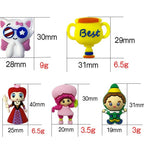 Silicone 3D Focal Beads Strawberry Girl Trophy Best Queen Wearing Crown 20pcs 2
